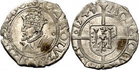 1545. Carlos I. Besançon. 1/2 carlos. (Vti. falta). 0,73 g. MBC+.