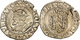 1544. Carlos I. Besançon. 1 carlos. (Vti. falta). 1,11 g. MBC+.