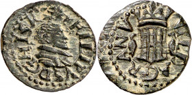s/d. Felipe III. Granollers. 1 diner. (AC. 41) (Cru.C.G. 3742). Bella. Escasa así. 0,76 g. EBC.