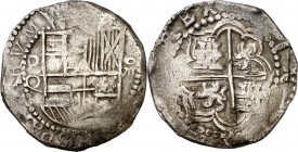 s/d. Felipe III. Potosí. Q. 8 reales. (AC. 916). Escasa. 27,38 g. MBC-.