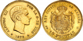 1878*1961. Franco. DEM. 10 pesetas. (AC. 167). Acuñación de 496 ejemplares. Rara. 3,23 g. S/C-.