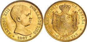 1887*1962. Franco. PGV. 20 pesetas. (AC. 171). 6,45 g. S/C-.