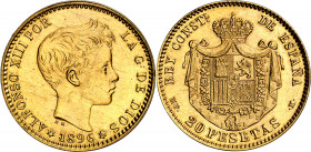 1896*1962. Franco. MPM. 20 pesetas. (AC. 173). 6,45 g. EBC+.