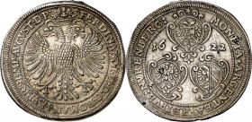 Alemania. Nuremberg. 1622. Fernando II. 1 taler. (Kr. 52). Rara. AG. 28,74 g. MBC+.