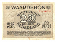 Germany - Third Reich Nederland Winterhelp 2,5 Gulden 1942 - 1943 Gray Color
P# NL; Very rare; VF