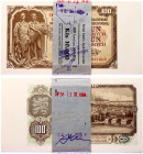 Czechoslovakia Original Bundle With 100 Banknotes 100 Korun 1953 Consecutive Numbers
P# 86b; N# 213079; Bundle With Original Bank Tape; With Consecut...