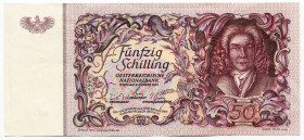 Austria 50 Schilling 1951 
P# 130; N# 206739; # 1072 553390; VF-XF
