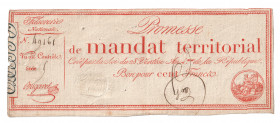 France 100 Francs 1796 
P# A84b; # 49161; XF-AUNC