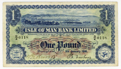 Isle of Man 1 Pound 1956 
P# 6d; N# 237332; # D/4 0118; F+
