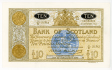 Scotland 10 Pounds 1963 
P# 93c; # 7/C 2162; XF+