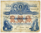 Scotland 1 Pound 1917 
P# 316d; N# 224480; F-VF