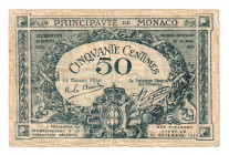 Monaco 50 Centimes 1920 
P# 3a; N# 277678; # 33142; VF