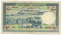 Lebanon 100 Livres 1958 
P# 60a; N# 246126; #X6 189281; VF