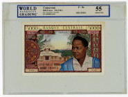 Cameroon 5000 Francs 1961 (ND) Specimen WBG 55
P# 8s; N# 257689; # 0000000 O.00