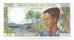 Comoros 1000 Francs 1994 (ND)
P# 11b; N# 240811; # B.06 53444; UNC