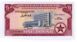 Ghana 1 Pound 1962 
P# 2d; N# 201847; # 615861; UNC