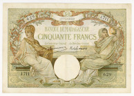 Madagascar 50 Francs 1947 - 1950 (ND)
P# 38; N# 204342; # 629 J.711; Signature Gonon/Dejouany; XF