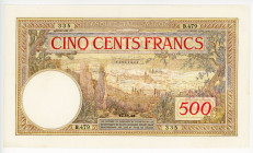 Morocco 500 Francs 1948 
P# 15b; N# 243431; # B.479 335