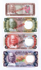 Sierra Leone 50 Cents & 1 - 2 - 5 Leones 1978 Specimen
P# 4-7s; UNC