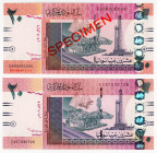Sudan 2 x 20 Pounds 2006 Specimen And Command Notes
P# 68a, 68s; N# 214929; UNC