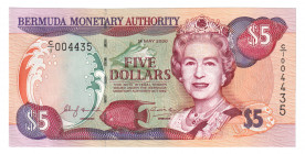 Bermuda 5 Dollars 2000 
P# 51; N# 239445; # 004435;UNC