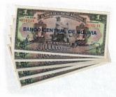 Bolivia 5 x 1 Boliviano 1911 
P# 112; N# 205339; UNC
