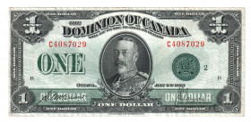 Canada 1 Dollar 1923 
P# 33j; N# 208057;# C 4087029; Very nice condition; VF