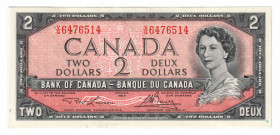 Canada 2 Dollars 1954 
P# 76d; N# 201765; # 6476514; UNC