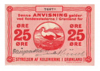 Greenland 25 Ore 1913 (ND)
P# 11; # 76078;XF-AUNC