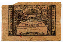 Haiti 1 Gourde 1827 (1859-1867)
P# 41; N# 250742; # Z4 31783; 6th Issue; F