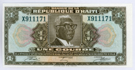 Haiti 1 Gourde 1979 (ND)
P# 230Aa; #X911171; UNC