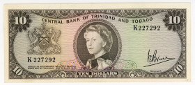 Trinidad & Tobago 10 Dollars 1964 
P# 28c; N# 314333; # K227292; Elizabeth II; XF