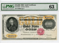 United States 10000 Dollars Gold Certificate 1900 C PMG 63
Fr# 1225h; # M59652 pp C
