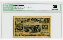 Uruguay 1 Peso 1887 ICG 30
P# A90a; # M046403