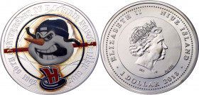 Niue 1 Dollar 2013 Hockey Club Sibir PCGS PR 69 DCAM
Silver Proof; Hockey Club Sibir; Mintage 3000 - Rare official coin! Price in Krause = 85$. 1 Oz ...