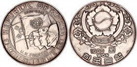 South Korea 1000 Won 1970 
KM# 13; N# 15823; Silver 56,24g.; 5000th Anniversary of Korea; AUNC
