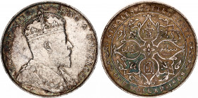 Straits Settlements 1 Dollar 1908
KM# 26, N# 12779; Silver; Edward VII; XF