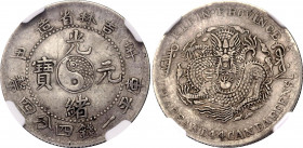 China Kirin 20 Cents 1901 NGC XF 40
L&M# 539; N# 42192; Silver