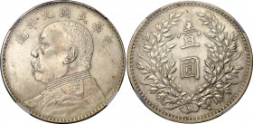 China Republic 1 Dollar 1920 (9) NGC MS 61
L&M# 77; N# 240879; Silver