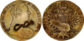 Egypt - Austria 1 Taler 1780 With Fantasy Countermark "Misr - Egypt"
Incuse countermark "Misr - Egypt" on Austria 1 Thaler 1780; Host coin KM# T1; Si...