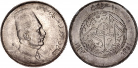 Egypt 10 Piastres 1923 H AH 1341 NGC MS 63
KM# 337, N# 25074; Silver; Fuad