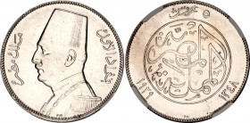 Egypt 5 Piastres 1929 BP AH 1348 NGC MS 63
KM# 349, N# 34279; Silver; Fuad; With full mint luster
