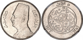 Egypt 5 Piastres 1933 AH 1352 NGC MS 63
KM# 349, N# 34279; Silver; Fuad