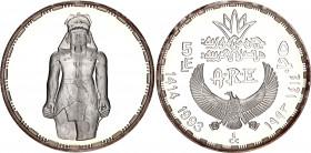 Egypt 5 Pounds 1993 AH 1414
KM# 745, N# 20916; Silver., Proof; Ancient Treasure Collection - Ramses II; Mintage 50000 pcs