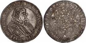 German States Brunswick-Luneburg-Celle 1 Taler 1627 Clausthal
Dav. 6471; Welter 923; Silver; Christian, Bischof von Minden (1611-1633); XF+