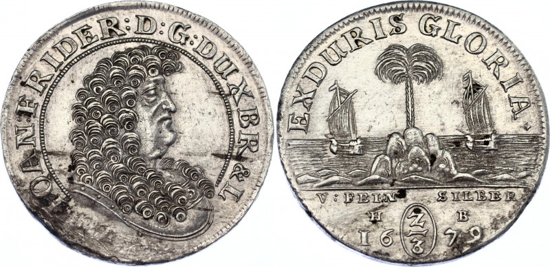 German States Brunswick-Lüneburg-Calenberg 2/3 Taler 1679 HB
KM# D224; N# 39901...