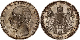 German States Hannover 3-1/2 Gulden - 2 Taler 1855 B
KM# 229; N# 24625; Silver; George V (1851-1866); XF