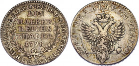 German States Jever 1/2 Reichstaler 1798
KM# 109, N# 31387; Silver; Friederike Auguste Sophi; Under Russian Rule. XF.