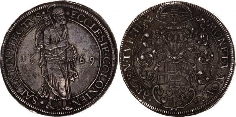 German States Koln 1 Taler 1569 Deutz
Dav. 9129; Noss 72; Silver; Salentin von ...