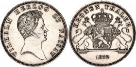 German States Nassau 1 Kronentaler 1832 
KM# 54; N# 20258; Silver; William (1816-1839); Mintage 567 Pcs; Rare; AUNC